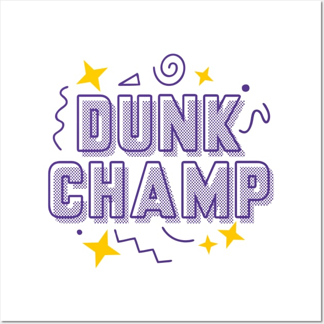 Dunk Champ Court Purple University Gold Wall Art by funandgames